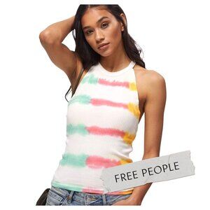 FREE PEOPLE Easy Breezy Tank Top Funky Stripe - Size S